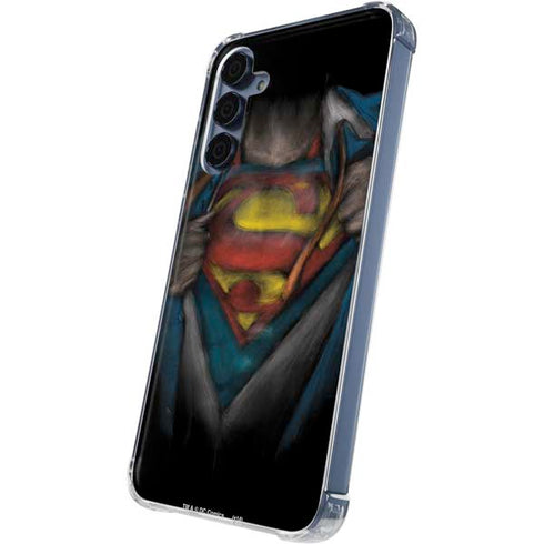 DC Comics Superman Pastel Art Galaxy A35 5G Clear Case