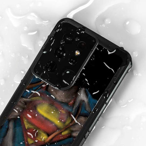 DC Comics Superman Pastel Art Galaxy S24 Ultra Waterproof Case