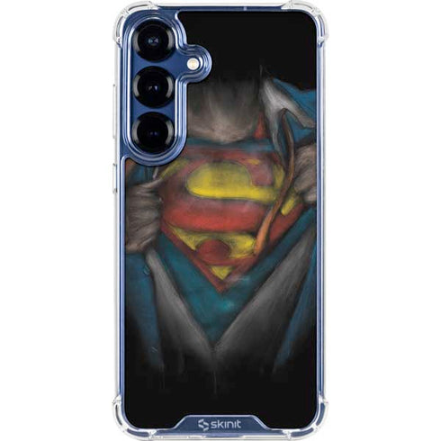 DC Comics Superman Pastel Art Galaxy S25 FE Clear Case