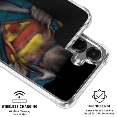 DC Comics Superman Pastel Art Galaxy S26 Clear Case