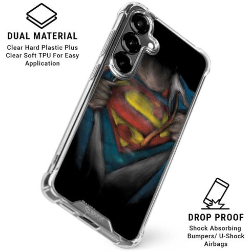 DC Comics Superman Pastel Art Galaxy S26 Plus Clear Case