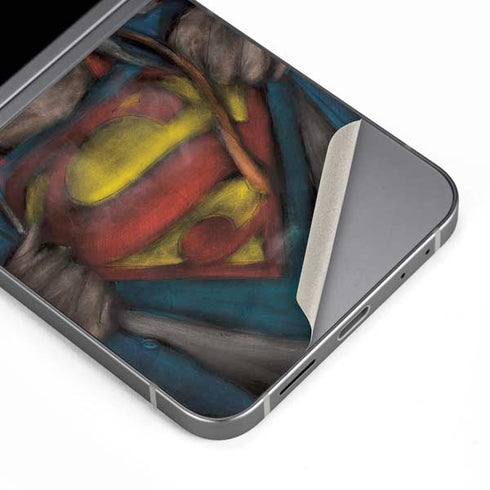 DC Comics Superman Pastel Art Galaxy Z Flip6 Skin