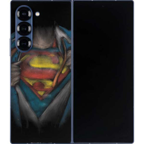 DC Comics Superman Pastel Art Galaxy Z Fold6 Skin