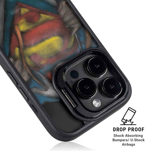 DC Comics Superman Pastel Art iPhone 13 Pro Max Kickstand Case