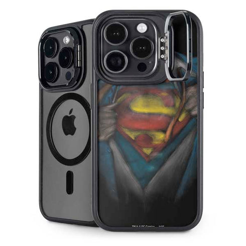 DC Comics Superman Pastel Art iPhone 14 Pro Max Kickstand Case
