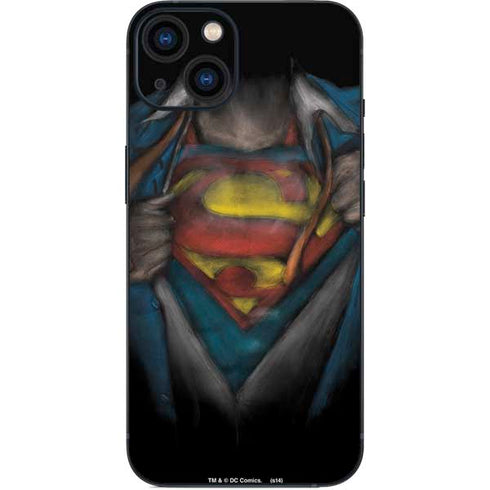 DC Comics Superman Pastel Art iPhone Skins