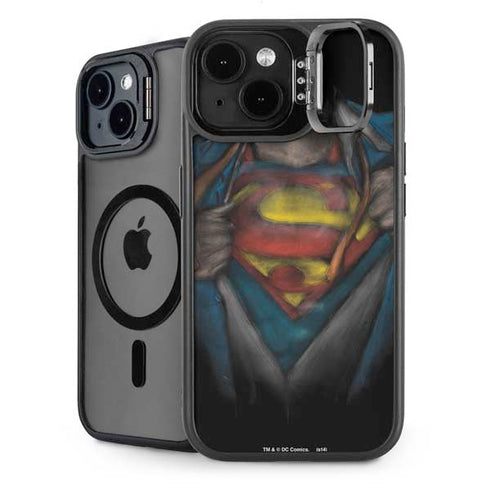 DC Comics Superman Pastel Art iPhone 15 Plus Kickstand Case