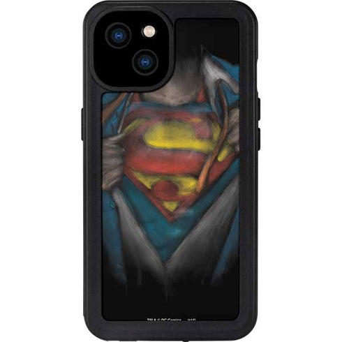 DC Comics Superman Pastel Art iPhone 15 Plus Waterproof Case