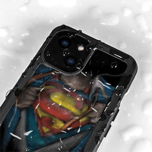 DC Comics Superman Pastel Art iPhone 15 Plus Waterproof Case