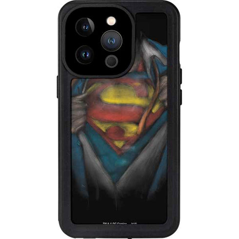 DC Comics Superman Pastel Art iPhone 15 Pro Waterproof Case