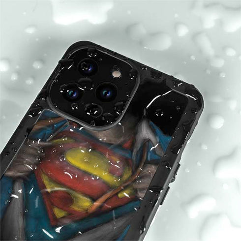 DC Comics Superman Pastel Art iPhone 15 Pro Waterproof Case