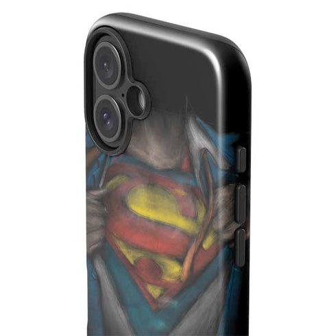 DC Comics Superman Pastel Art iPhone 16 Impact Case