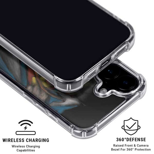 DC Comics Superman Pastel Art iPhone 16 Plus Clear Case