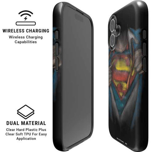 DC Comics Superman Pastel Art iPhone 16 Plus Magsafe Impact Case