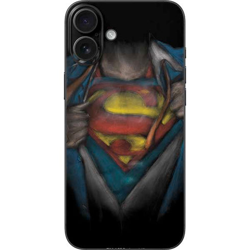 DC Comics Superman Pastel Art iPhone 16 Plus Skin