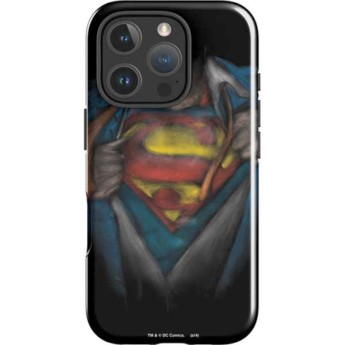 DC Comics Superman Pastel Art iPhone 16 Pro Impact Case