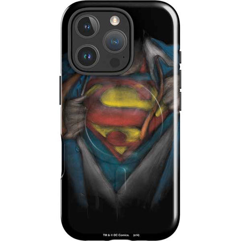 DC Comics Superman Pastel Art iPhone 16 Pro Magsafe Impact Case