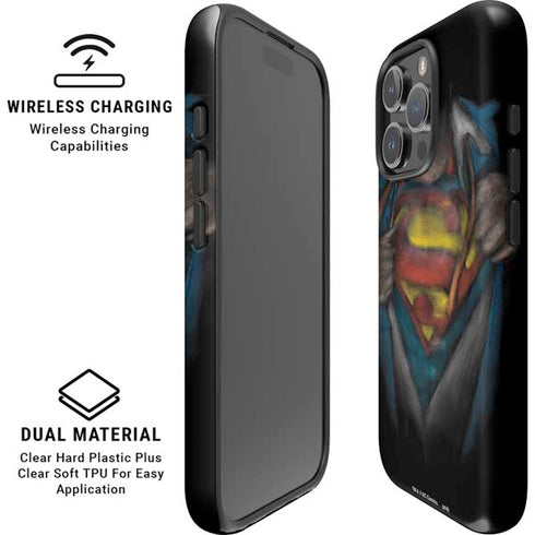 DC Comics Superman Pastel Art iPhone 16 Pro Magsafe Impact Case
