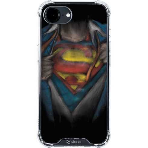DC Comics Superman Pastel Art iPhone 16e Clear Case