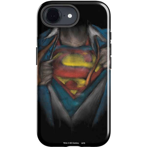 DC Comics Superman Pastel Art iPhone 16e Impact Case