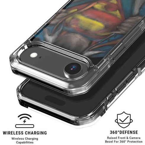 DC Comics Superman Pastel Art iPhone 17 Air Clear Case