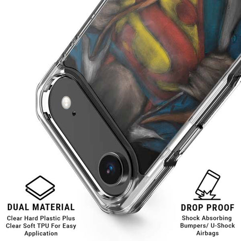 DC Comics Superman Pastel Art iPhone 17 Air Clear Case