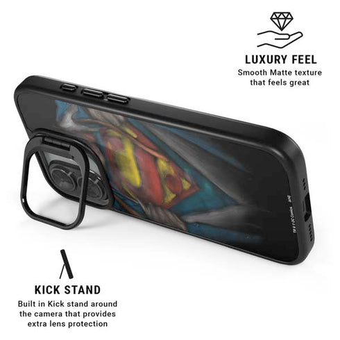 DC Comics Superman Pastel Art iPhone 17 Kickstand Case