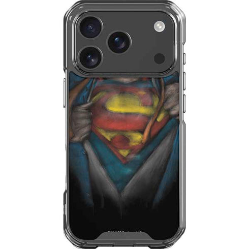 DC Comics Superman Pastel Art iPhone 17 Pro Clear Case