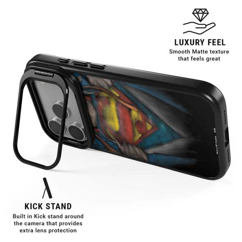 DC Comics Superman Pastel Art iPhone 17 Pro Kickstand Case