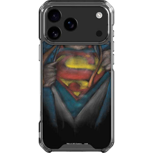 DC Comics Superman Pastel Art iPhone 17 Pro Max Clear Case
