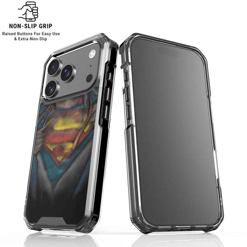 DC Comics Superman Pastel Art iPhone 17 Pro Max Clear Case
