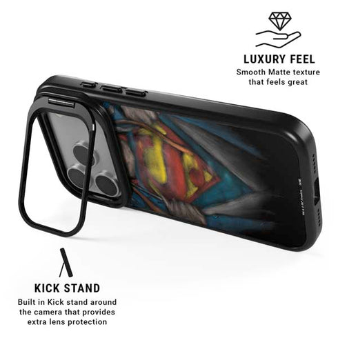 DC Comics Superman Pastel Art iPhone 17 Pro Max Kickstand Case