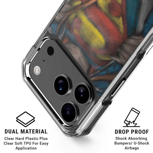 DC Comics Superman Pastel Art iPhone 18 Pro Clear Case