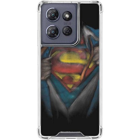 DC Comics Superman Pastel Art Moto G Play 5G (2025) Clear Case
