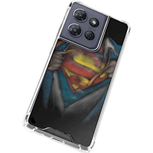 DC Comics Superman Pastel Art Moto G Stylus 5G (2025) Clear Case