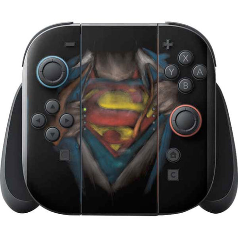 DC Comics Superman Pastel Art Nintendo Switch 2 (2025) with Joy-Con Skin