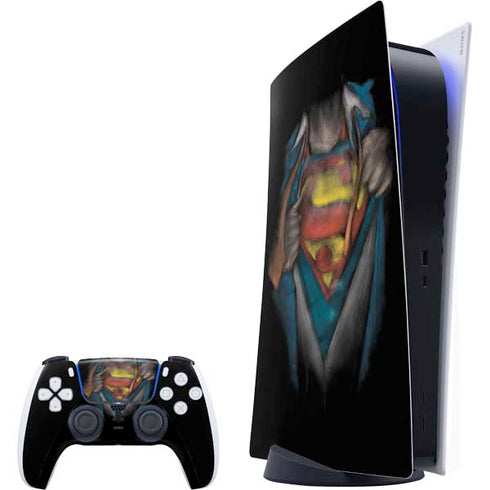 DC Comics Superman Pastel Art PlayStation PS5 Skins
