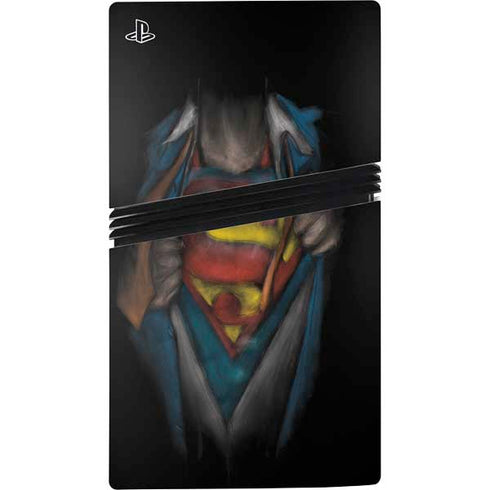 DC Comics Superman Pastel Art PS5 Pro Console Skin