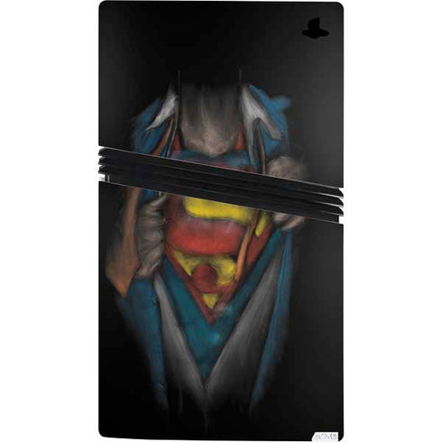 DC Comics Superman Pastel Art PS5 Pro Console Skin