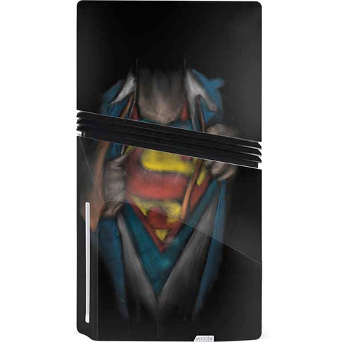 DC Comics Superman Pastel Art PS5 Pro Disk Console Skin