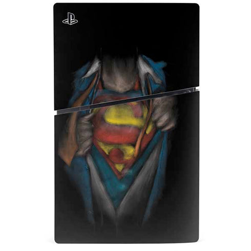 DC Comics Superman Pastel Art PS5 Slim Digital Edition Console Skin