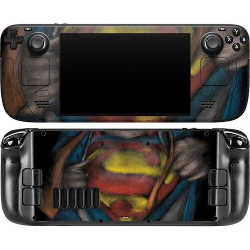 DC Comics Superman Pastel Art Steam Deck Handheld Gaming Computer OLED Skin