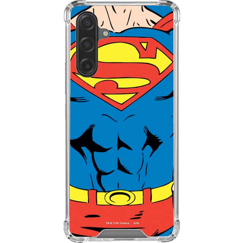 DC Comics Superman Vintage Chest Galaxy A17 Clear Case