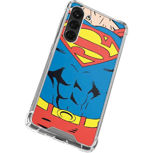DC Comics Superman Vintage Chest Galaxy S24 FE Clear Case