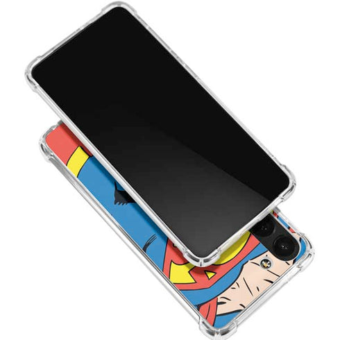 DC Comics Superman Vintage Chest Galaxy S24 FE Clear Case