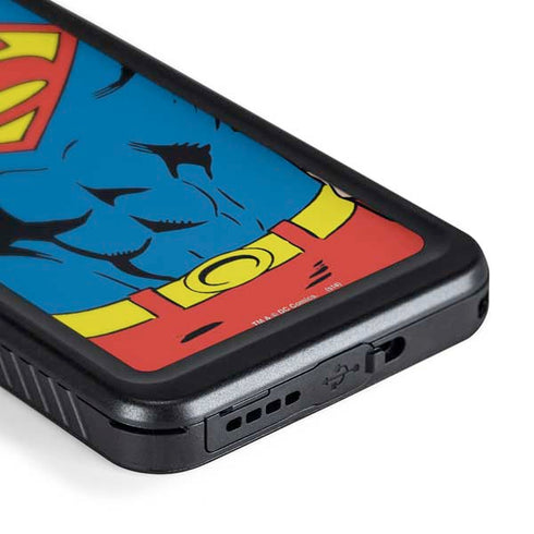 DC Comics Superman Vintage Chest Galaxy S24 Plus Waterproof Case