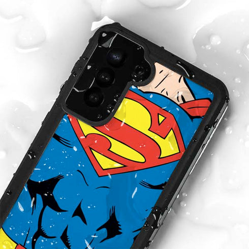 DC Comics Superman Vintage Chest Galaxy S24 Plus Waterproof Case