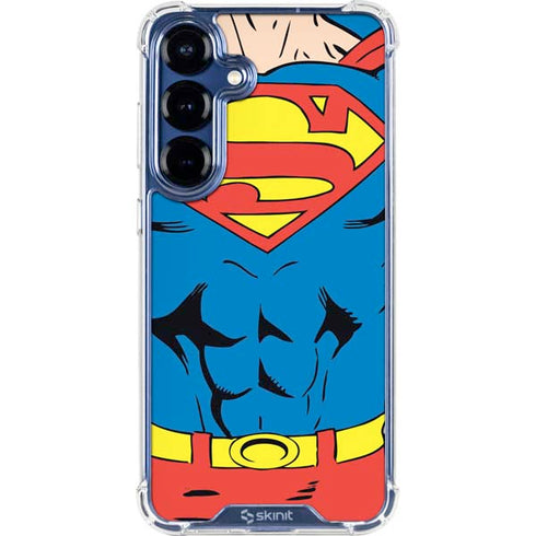 DC Comics Superman Vintage Chest Galaxy S25 Clear Case