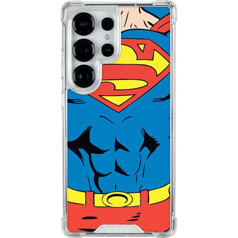 DC Comics Superman Vintage Chest Galaxy S25 Ultra Clear Case