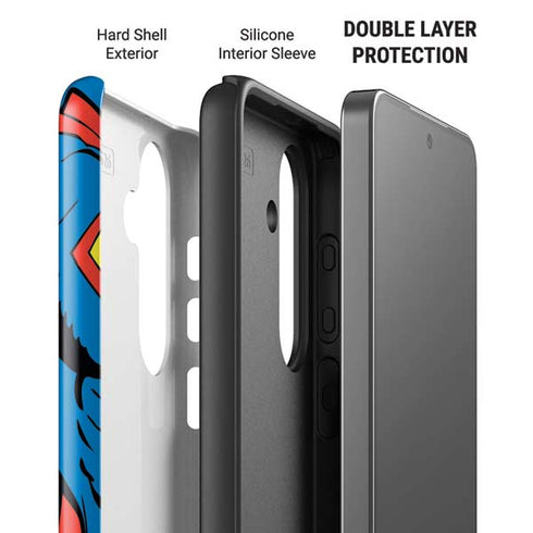 DC Comics Superman Vintage Chest Galaxy S26 Plus Impact Case